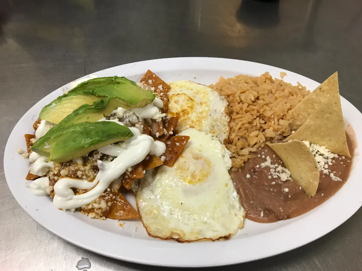 a plate of food on a table